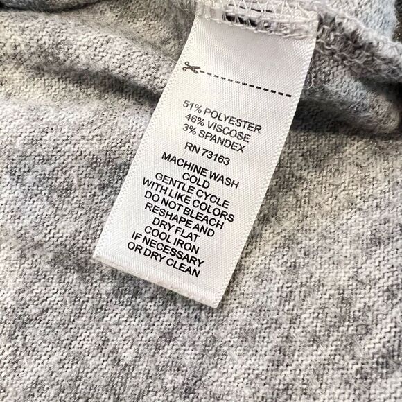 Cable & Gauge Heather Gray Long Sleeve Tie Knot Waist Sweater, Women’s Medium - Picture 10 of 10